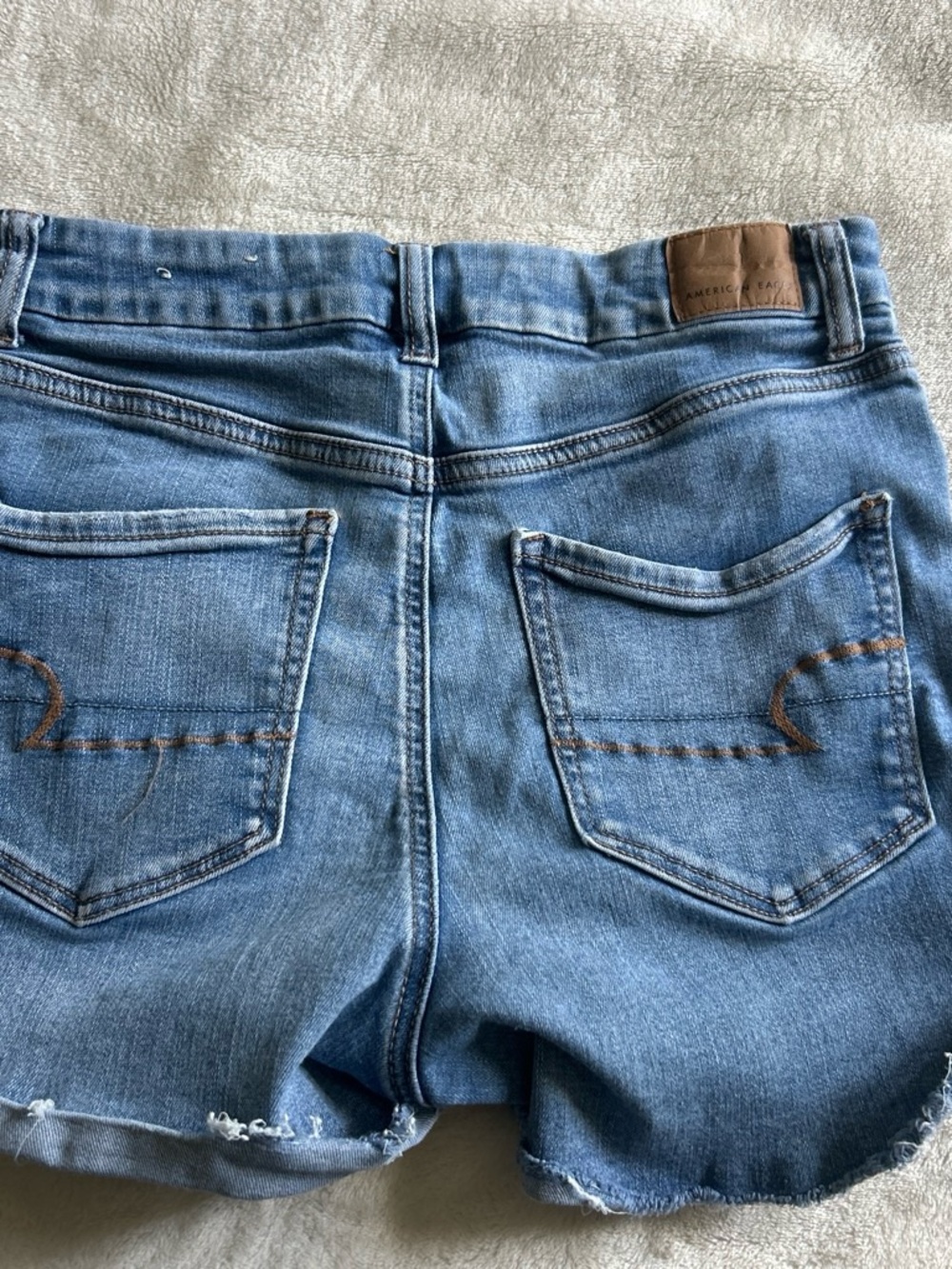 American Eagle Outfitters Light Blue Denim Cutoff Shorts